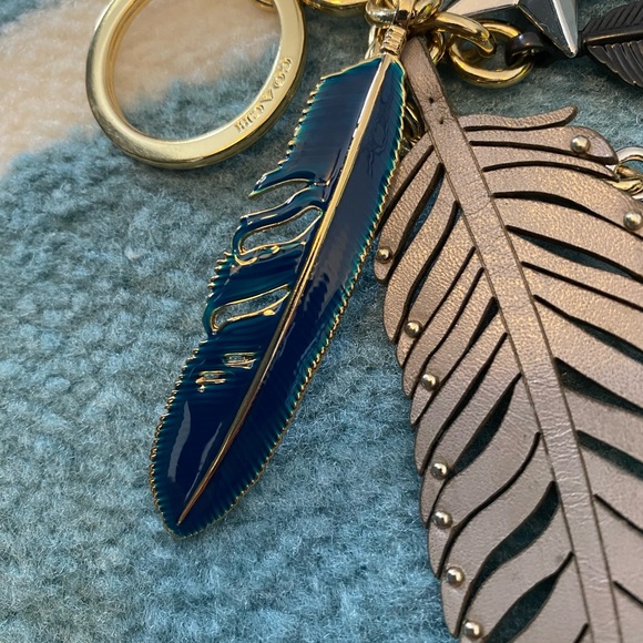 Coach Feather Star Gold Keychain with Stars - Picture 4 of 7